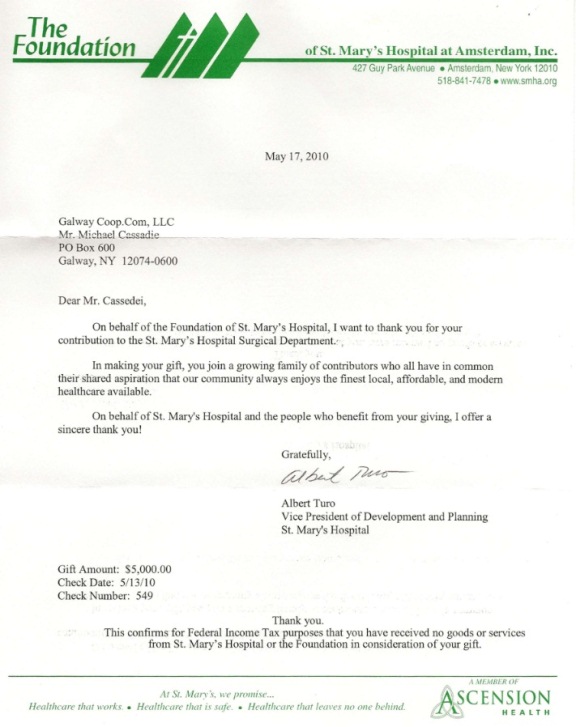 St. Mary's Letter