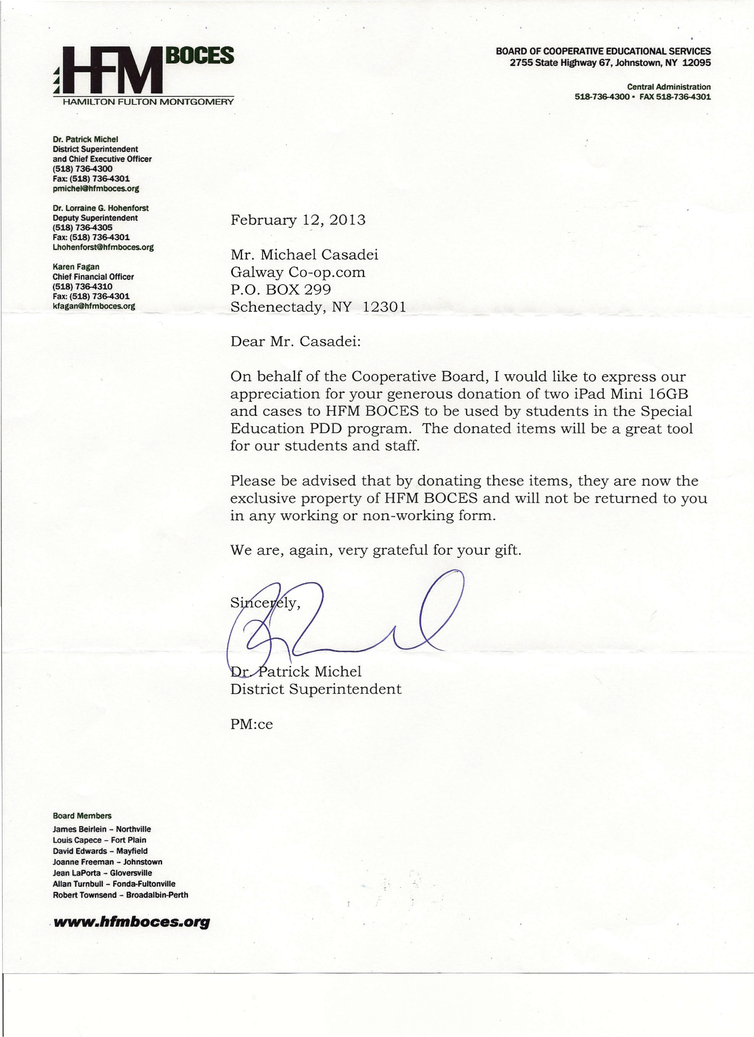 BOCES Letter